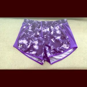 Under Armor Tie-dye purple shorts